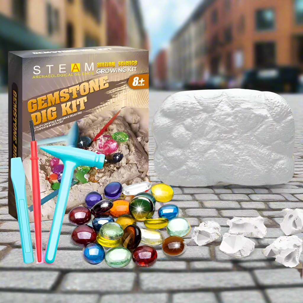 Norvo | GemSpark - Tenn ditt barns kreativitet med autentisk edelstensekskavering