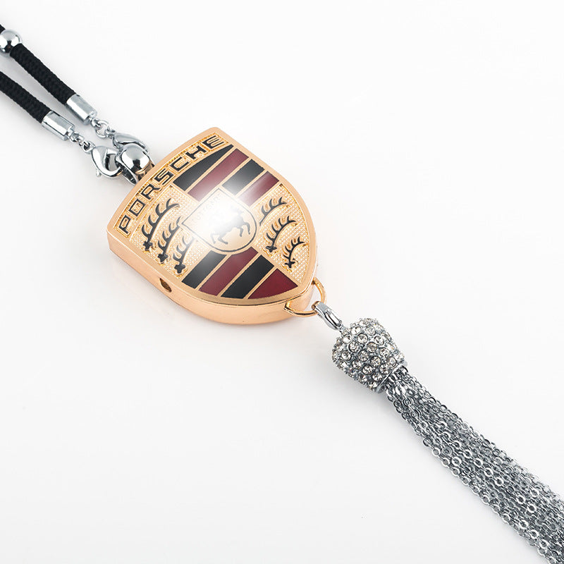 Norvo | Bil Baksetemirror Anheng | Funklende Rhinestone Tilbehør | Sinklegering | 100g