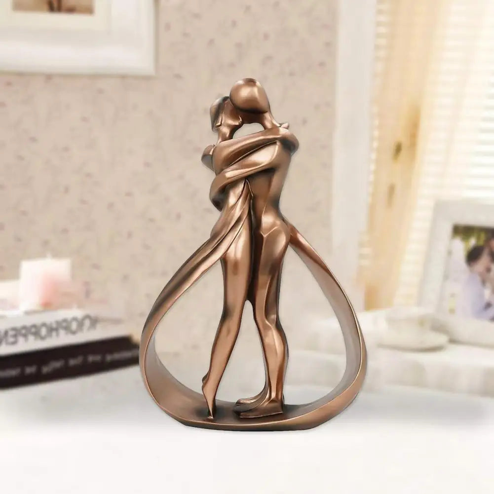 Norvo | Sentura Deco Skulptur Som Omslutter Figurer | Symbol på Kjærlighet & Forbindelse | Håndlaget Utseende | Harpiks