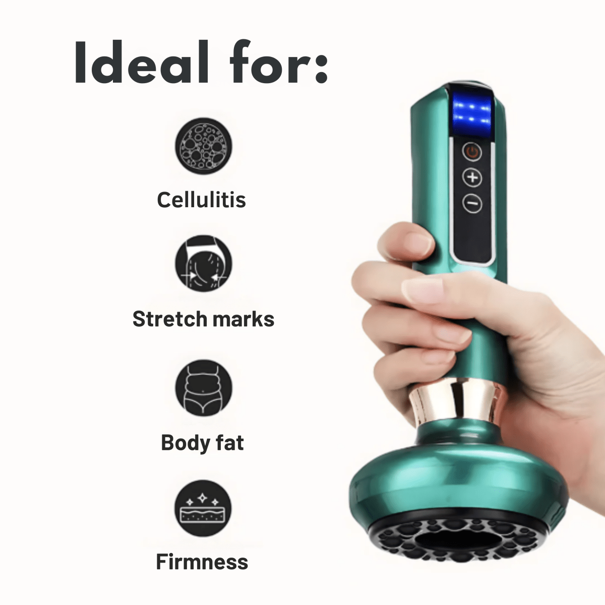 Norvo | DERMAGLOW – Hudfaste massasjeapparat for cellulitt