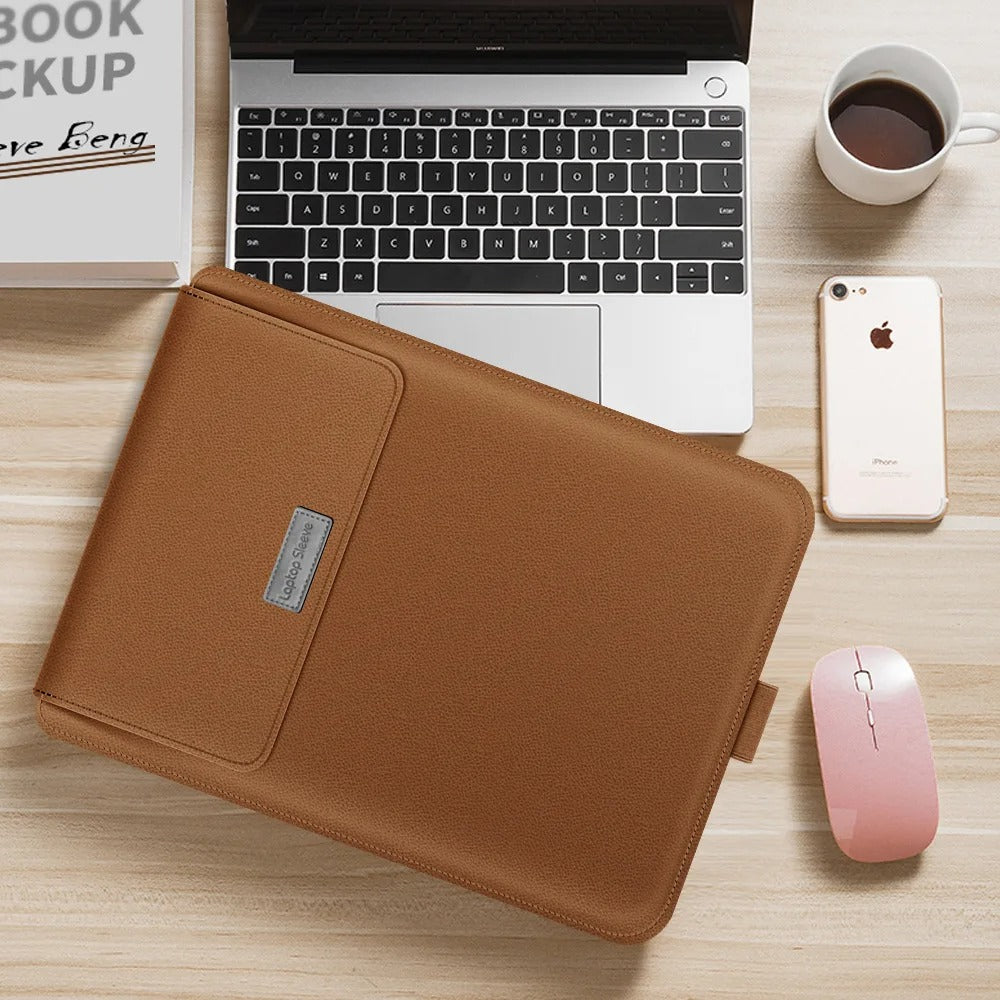 Norvo | 4-i-1 Laptop Sleeve - Slim Beskyttelsesveske med Stativfunksjon
