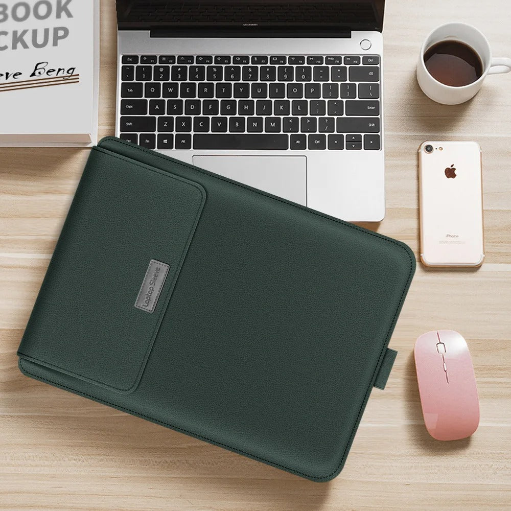 Norvo | 4-i-1 Laptop Sleeve - Slim Beskyttelsesveske med Stativfunksjon