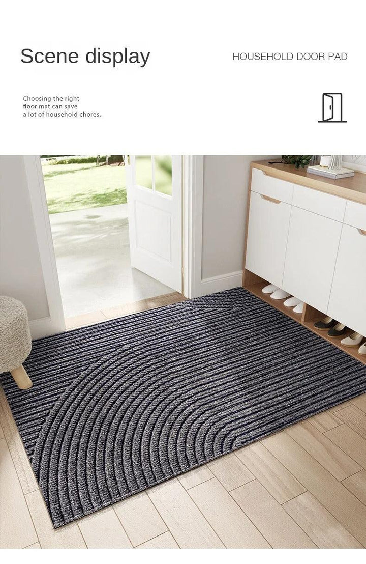 Norvo | Moderne, nordisk stil PVC dørmatte │ Sklisikker dørmatte for inngangsområdet │ Sandfjernende fotmatte