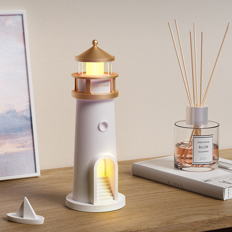 Norvo | Lighthouse Høyttaler Bluetooth Lampe Måneskinn Miljøbelysning Beste Gave