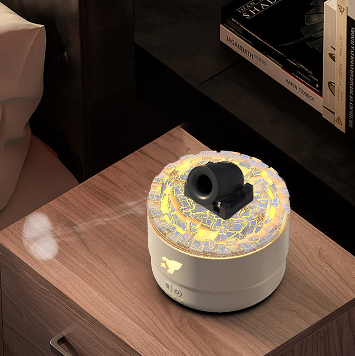 Norvo | Cannon Luftfukter Aroma Diffuser Vannmist Nattlys Lava Perfekt Gave