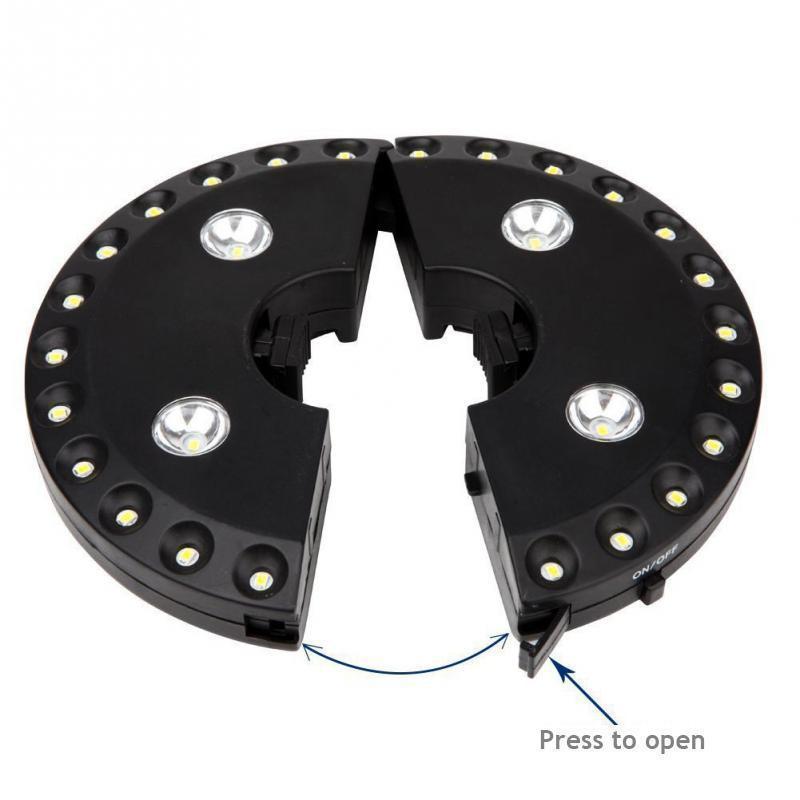 Norvo | Avtakbar terrasseparasol lys