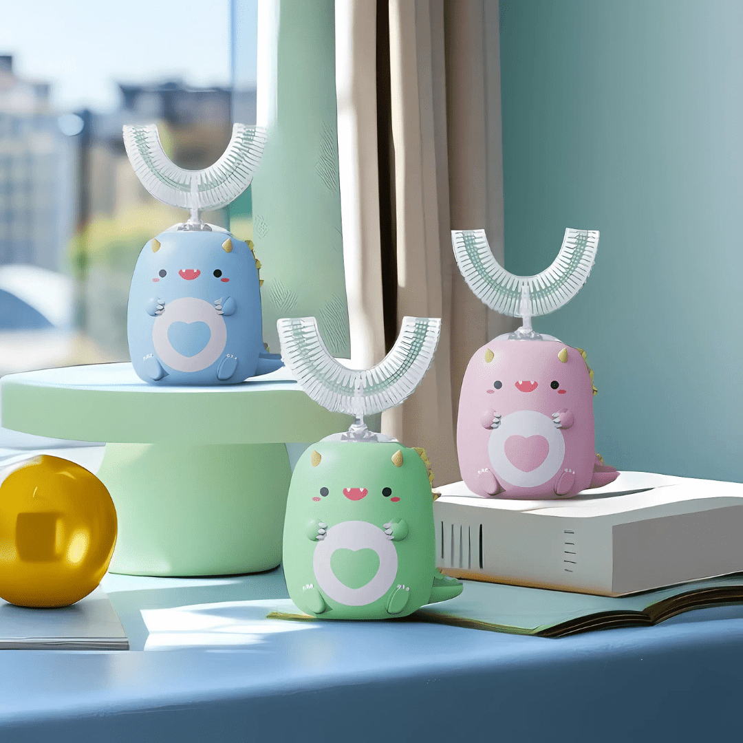 Norvo | DINO BØRSTE – Elektrisk Tannbørste for Barn med 360° Rengjøring