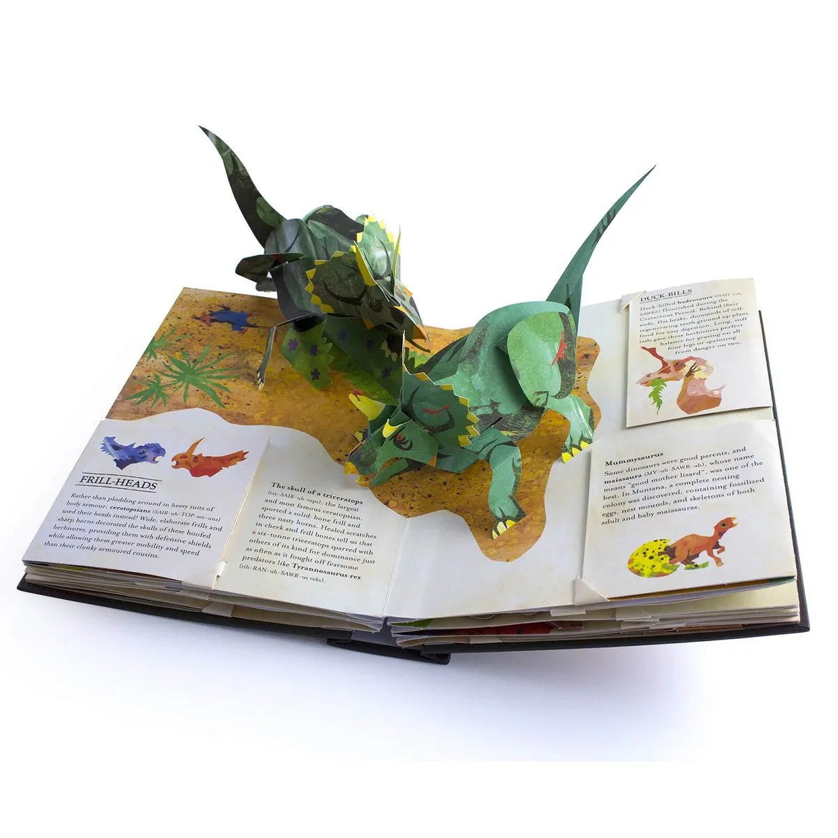 Norvo | DinoWorld 3D Pop-Up Bok | Forhistoriske Dinosaurer & Havmonstre | Innbundet