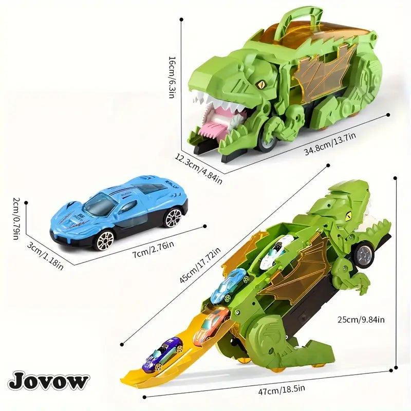 Norvo | Leke Bil Dinosaur Transformer Truck Lekesett