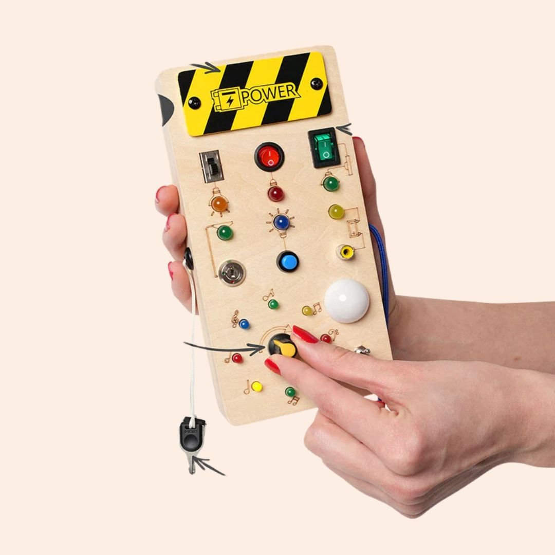 Norvo | DISCOVERY PLAY – Montessori Busy Board for Toddlers to Explore, Learn & Develop Fine Motor Skills