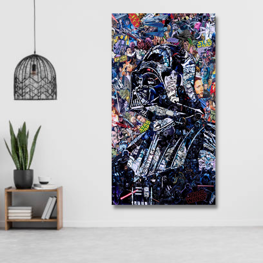 Norvo | Disney Star Wars Plakat Darth Vader Lerretsveggkunst - Veggdekorasjon - Berømt Veggkunst