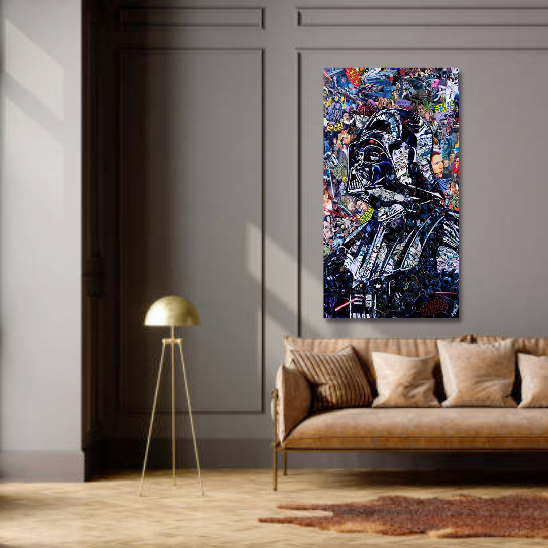 Norvo | Disney Star Wars Plakat Darth Vader Lerretsveggkunst - Veggdekorasjon - Berømt Veggkunst