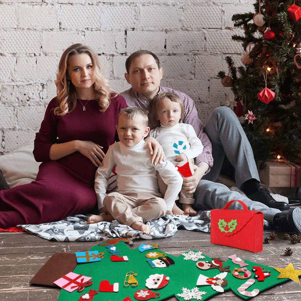 Norvo | DIY Filtnisse Tre med Tilbehør - God Jul Dekorasjoner For Hjemmet