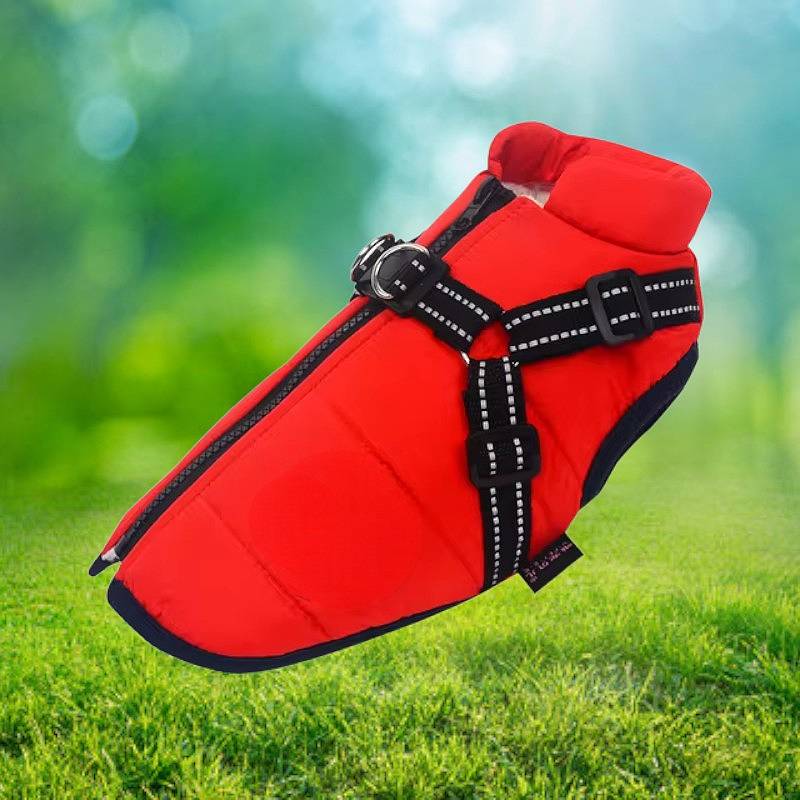 Norvo | Vanntett hundejakke for vinter med reflekterende innebygd sele