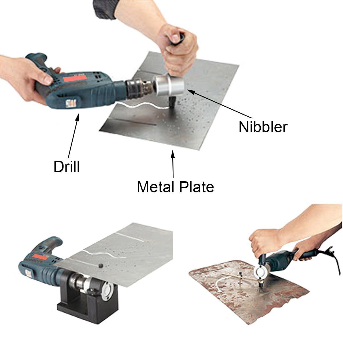 Norvo | Dobbelt Hode Nibble Metall Cutter