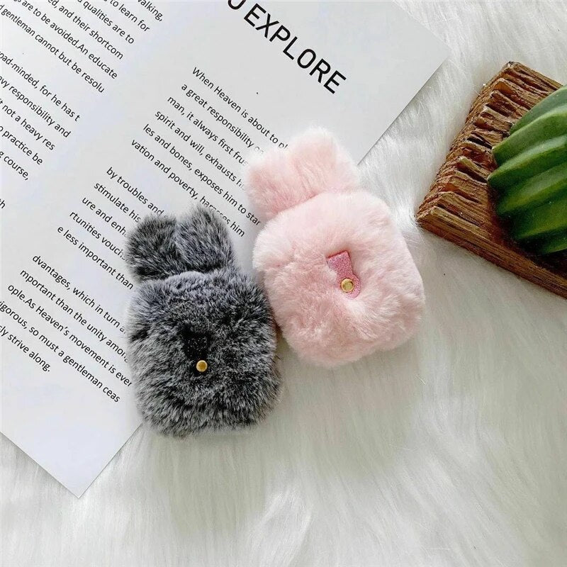 Norvo | PolarPods - Beskytt dine AirPods - Omfavn det søte utseendet - Plysjører!