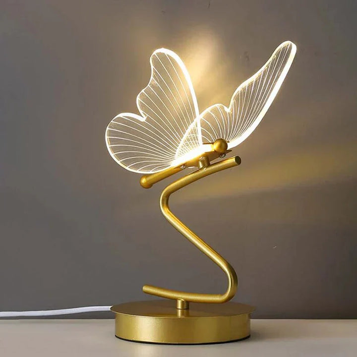 ButterflyLuxe - Elegant LED Bordlampe i Sommerfugl Design