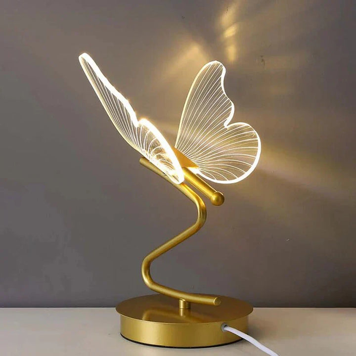 ButterflyLuxe - Elegant LED Bordlampe i Sommerfugl Design