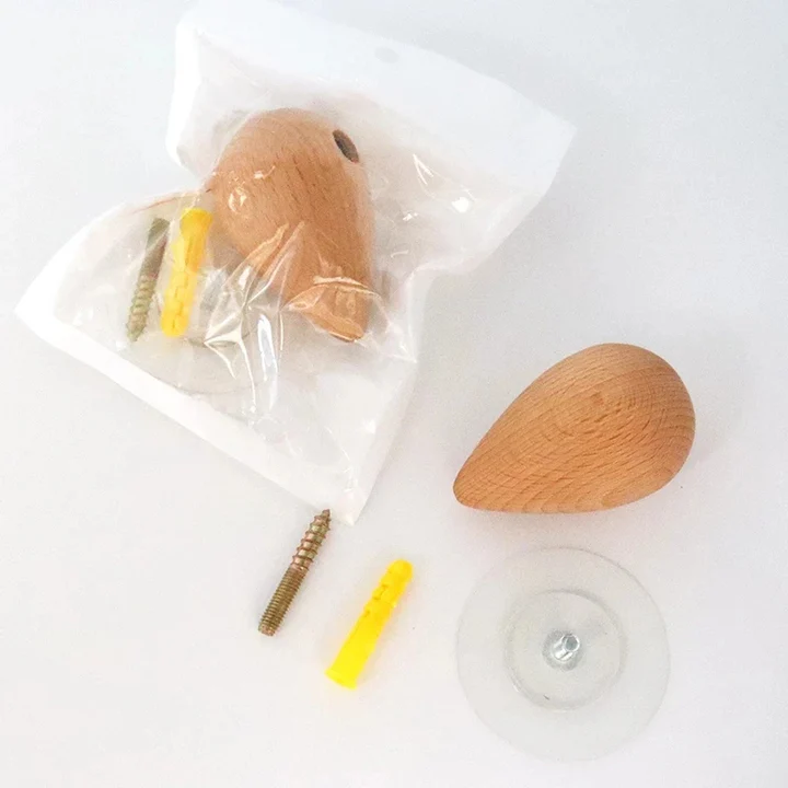 Norvo | Bøk Tre Vanndråpe Vegg Kåpeholder