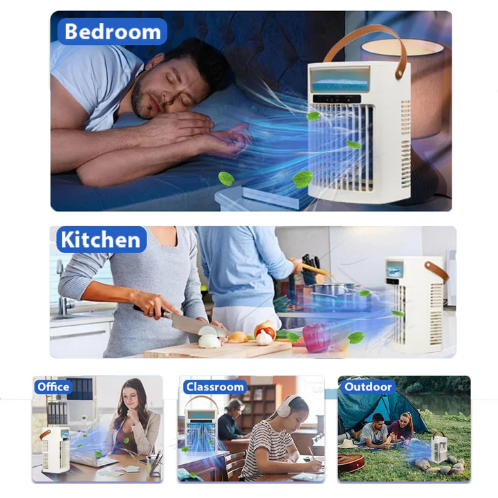 Norvo | Bærbar Mini Luftkjøler Vifte