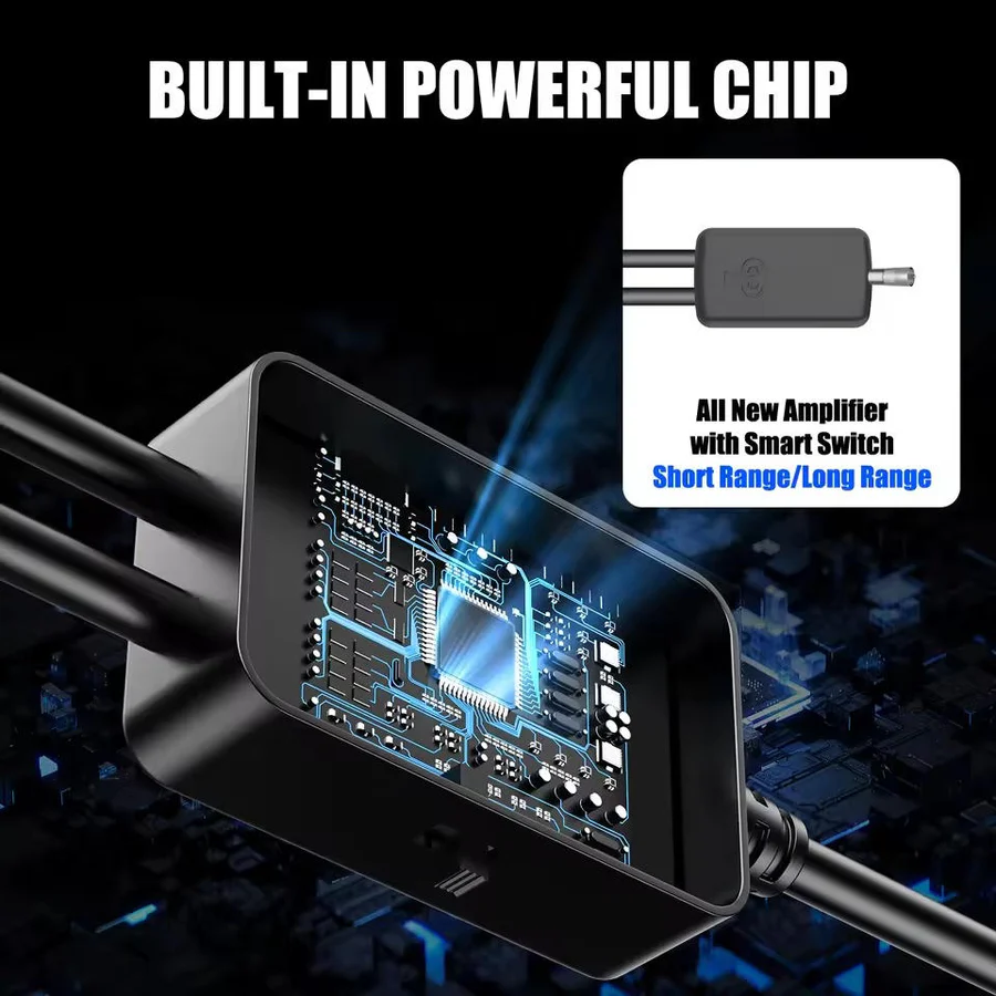 Norvo | Ekstra rekkevidde 360° utendørs HDTV-antennesystem