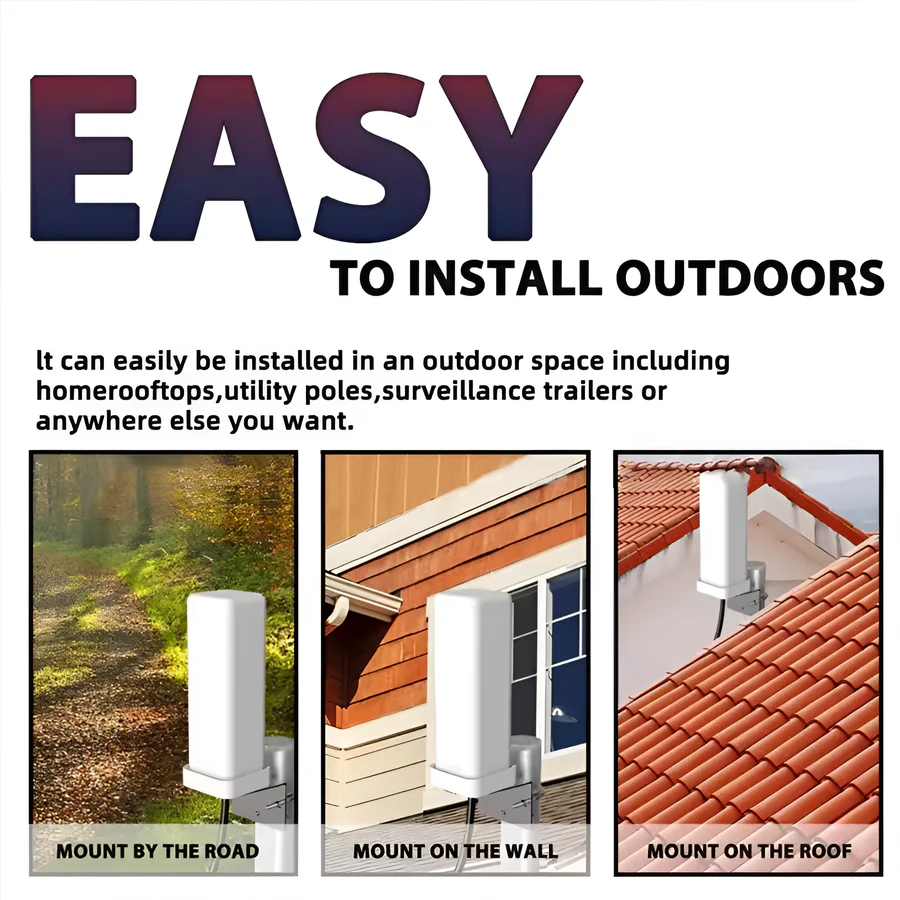 Norvo | Ekstra rekkevidde 360° utendørs HDTV-antennesystem