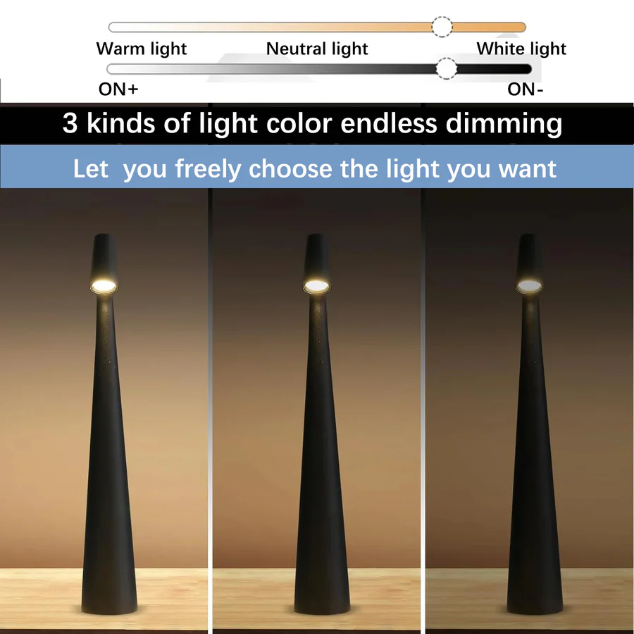 Norvo | Berøring Kontroll Leselys med Tri-Color Dimming