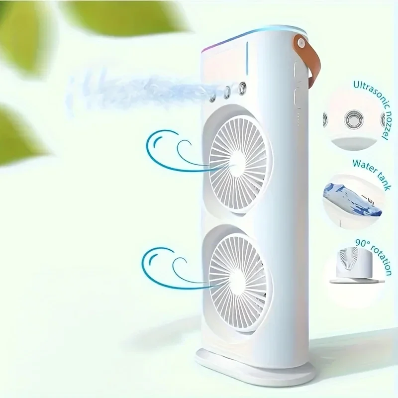 Norvo | Dobbel Hode Bærbar Air Conditioner Vifte