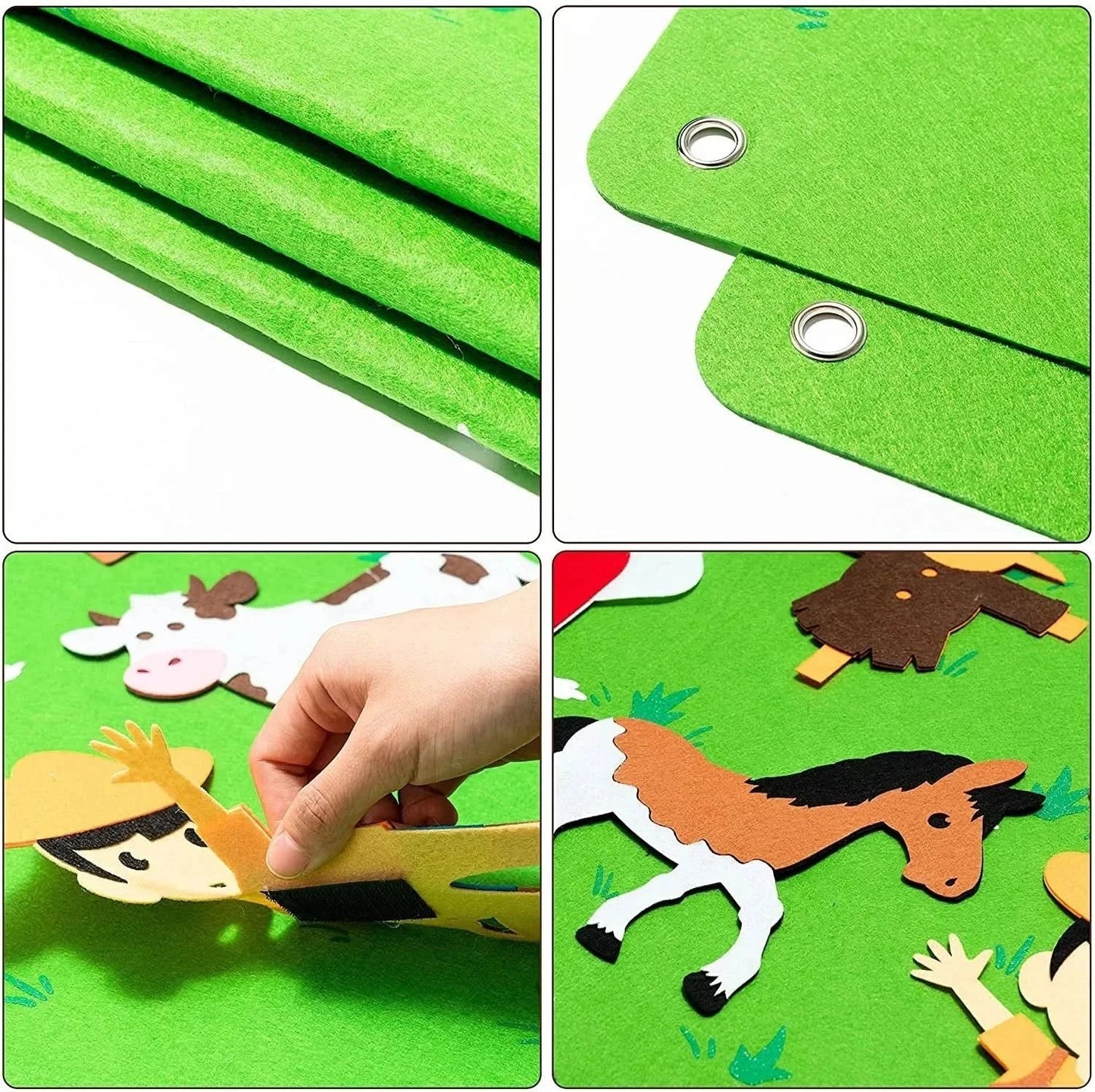 Norvo | ANIMAL FELT BOARD – Filttavle for kreativ og skjermfri læring fra 3 år gammel