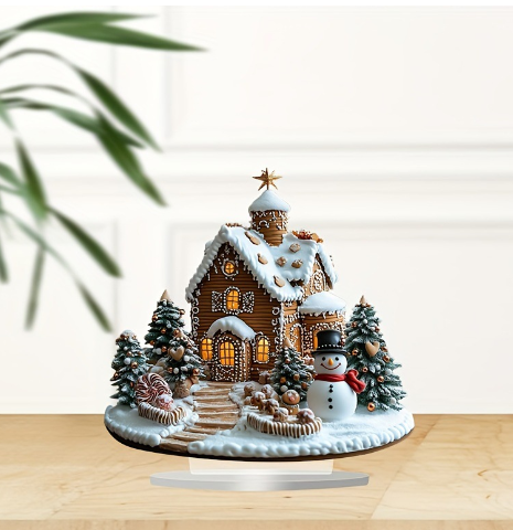 Norvo | Skinner Pepperkakehus – Sjarmerende juleborddekorasjon med belysning