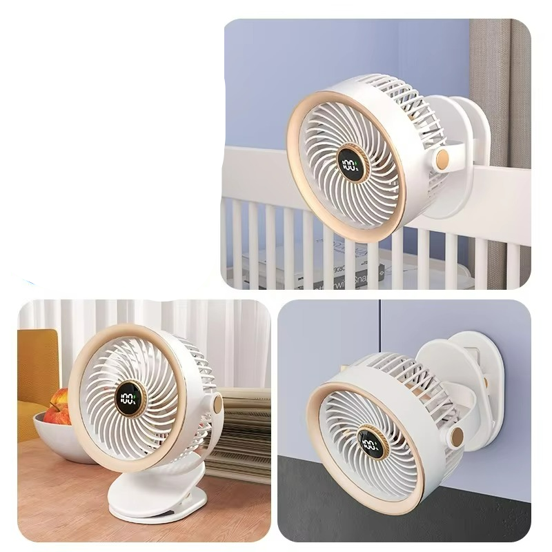 Norvo | Mini USB-vifte med batteri, fleksibel montering og mobilitet