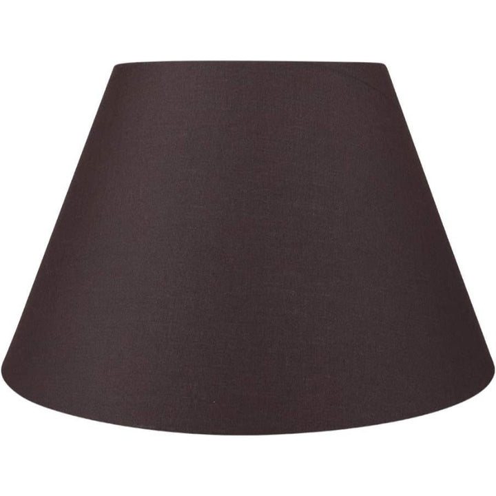 Norvo | Medium lampeskjerm, fat stoff lampeskjerm for bordlampe og gulvlampe, 7x13x7.8 tommer, naturlig ventilert lin, håndlaget, edderkopp (hvit)