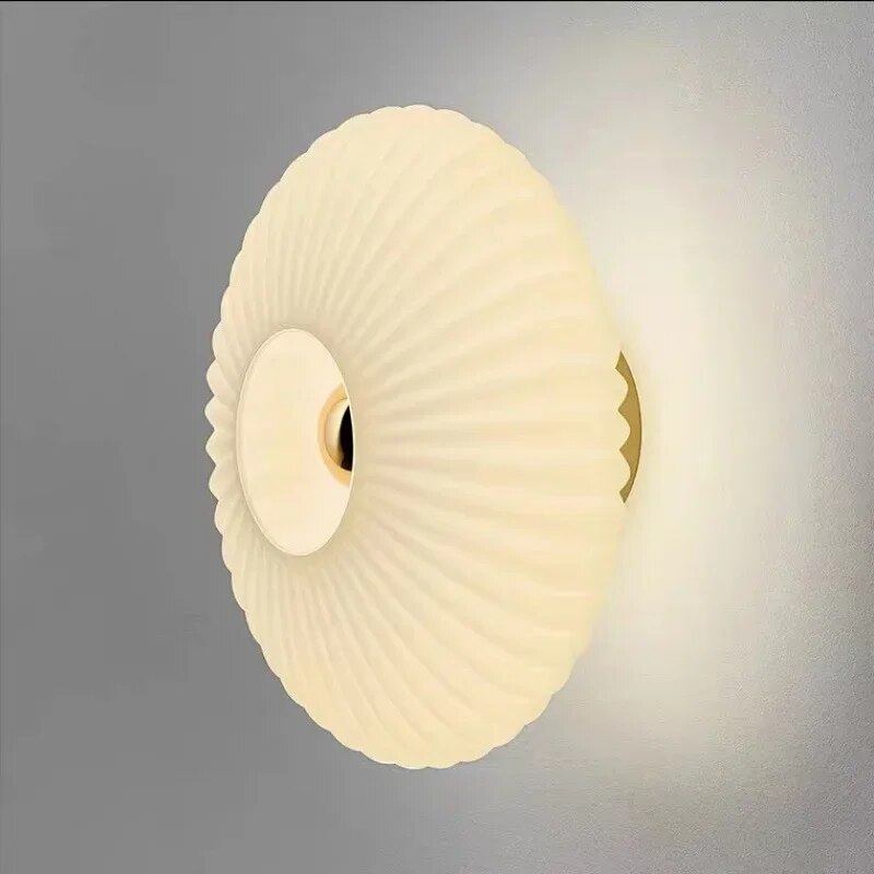 Moderne Ripple Glass Vegglampe – Designer Vegglampe for Stilige Interiører