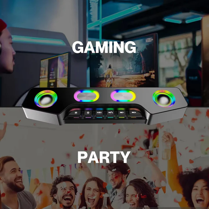 Norvo | Bluetooth Desktop Høyttaler med RGB-effekter