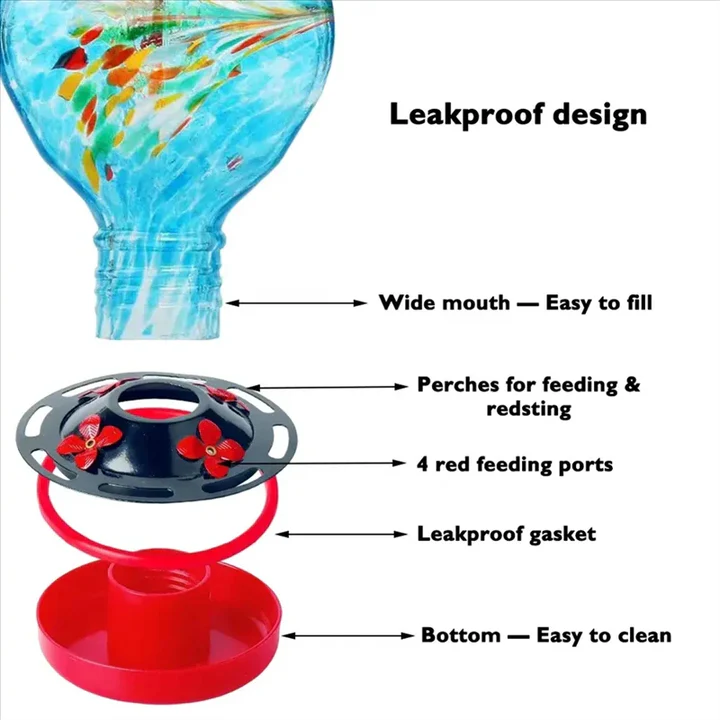 Norvo | Glass Hengefugl Fôringsapparat