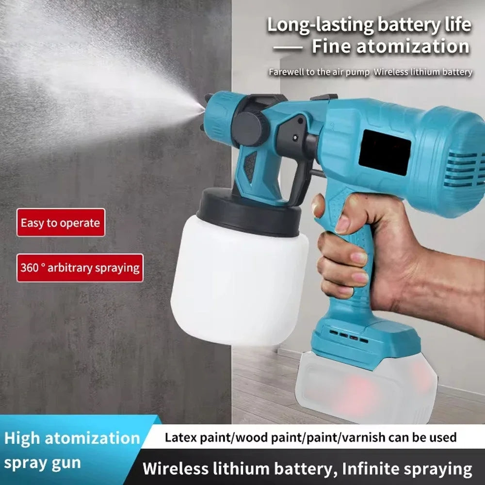 Norvo | Trådløs Høy Effekt DIY Alle Overflater Malingssprøyte