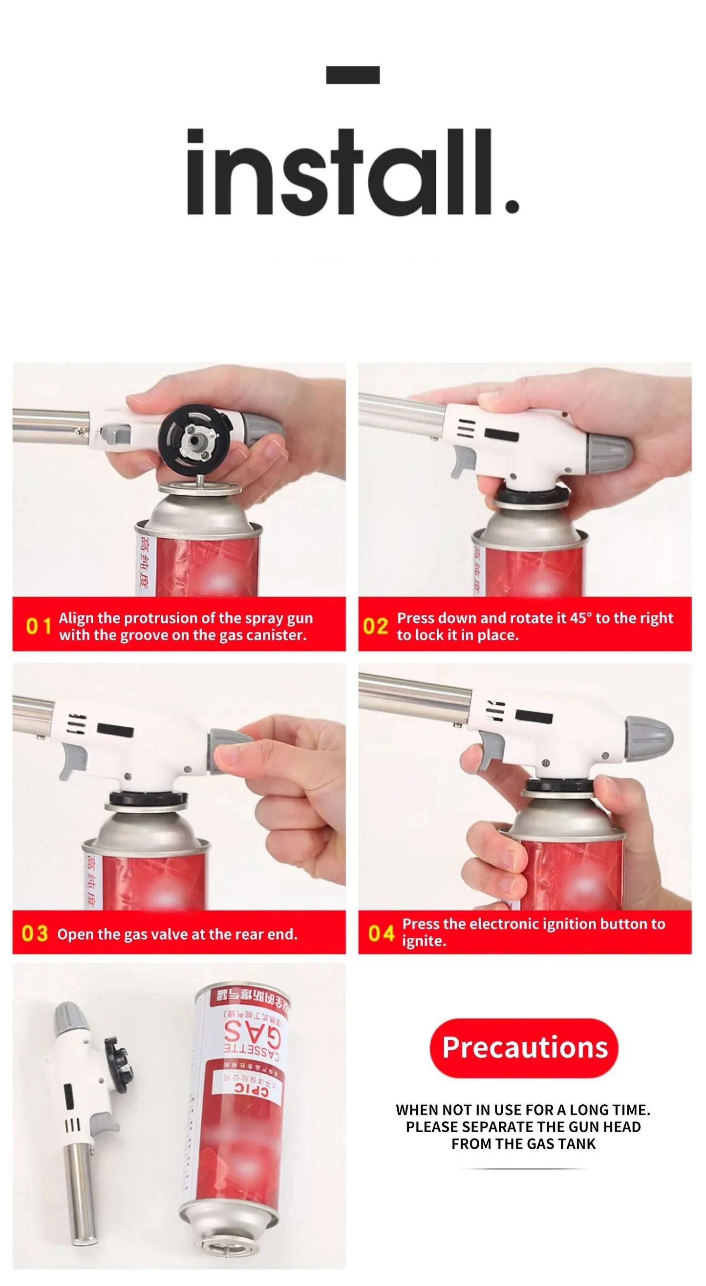 Norvo | Bærbar butangassbrenner – Perfekt for grill, camping og kjøkken