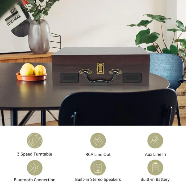 Norvo | Vintage Koffert-Stil Vinyl Platespiller