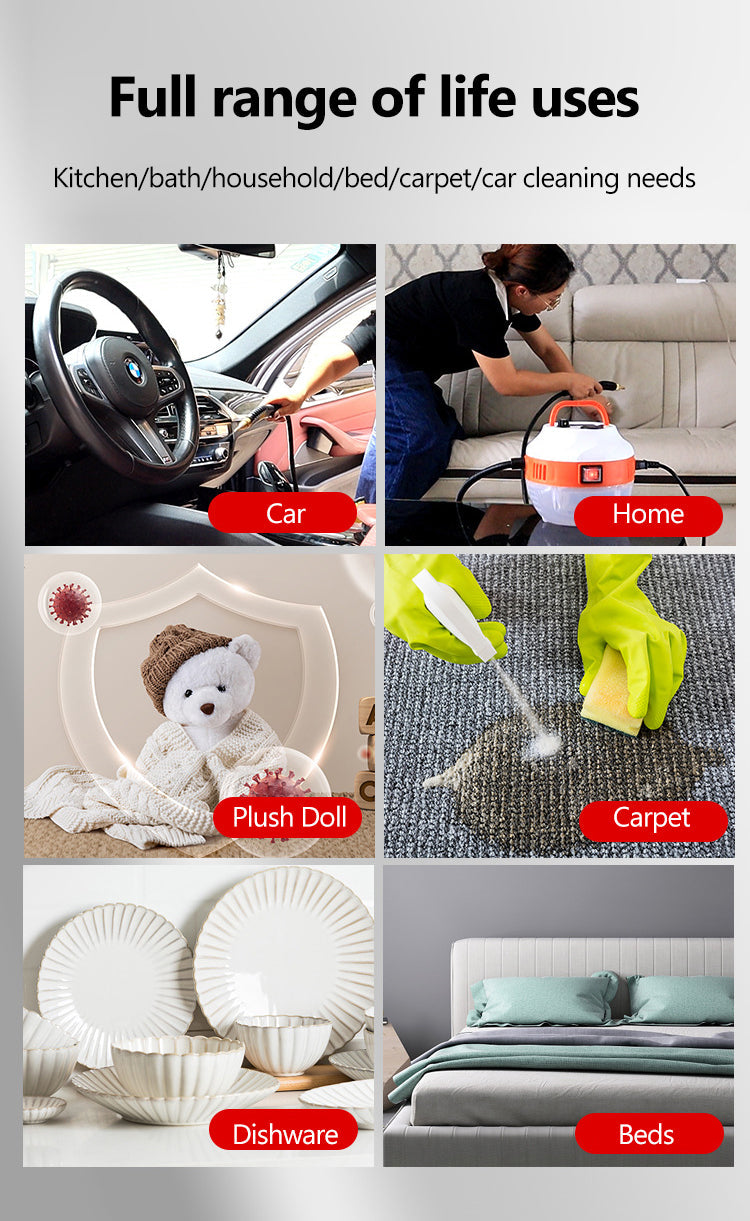 Norvo | 2800W Høytrykks Dampvasker – Kraftig Hjem- og Bilvasker