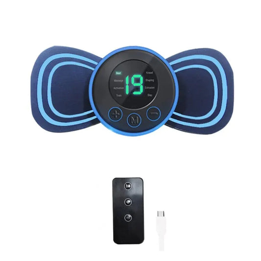 Norvo | Bærbar Elektrisk Nakke Massager | Med Pute & Fjernkontroll for Målrettet Avslapning