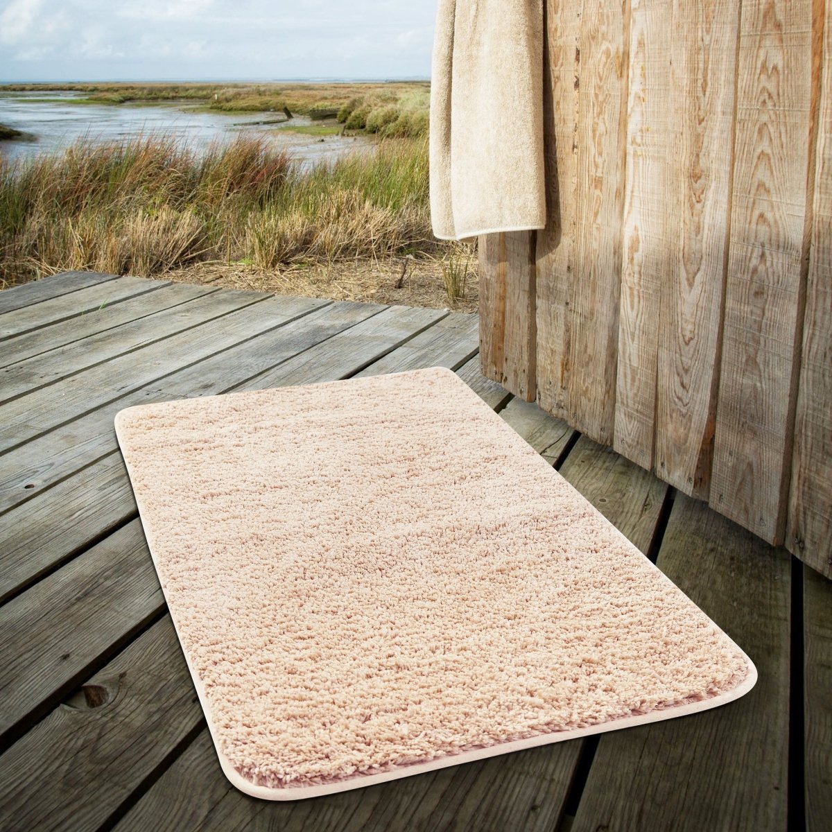 Norvo | Luxura UltraSoft Bade matte | Super-absorberende mikrofiber baderomsmatte med sklisikker bakside