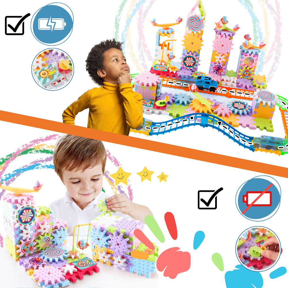 Byggeklosser for pedagogisk utstyr med to funksjoner
