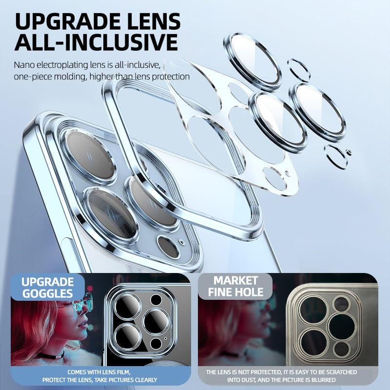 Norvo | Rent linse iPhone-deksel med kamerabeskyttelse