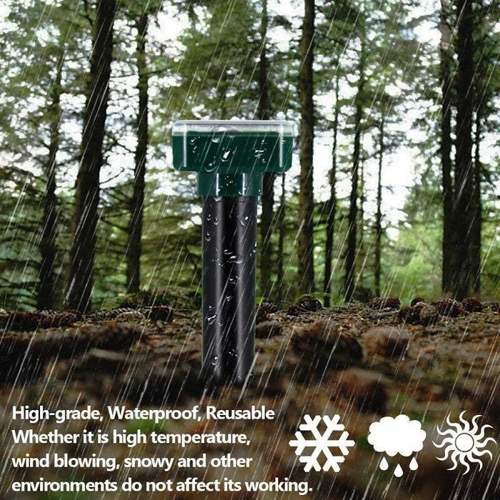 Norvo | Sonic Green Solar Dyre Avskrekkere med Ultralyd | Mot Mus, Muldvarper & Slanger | Værbestandig & Miljøvennlig