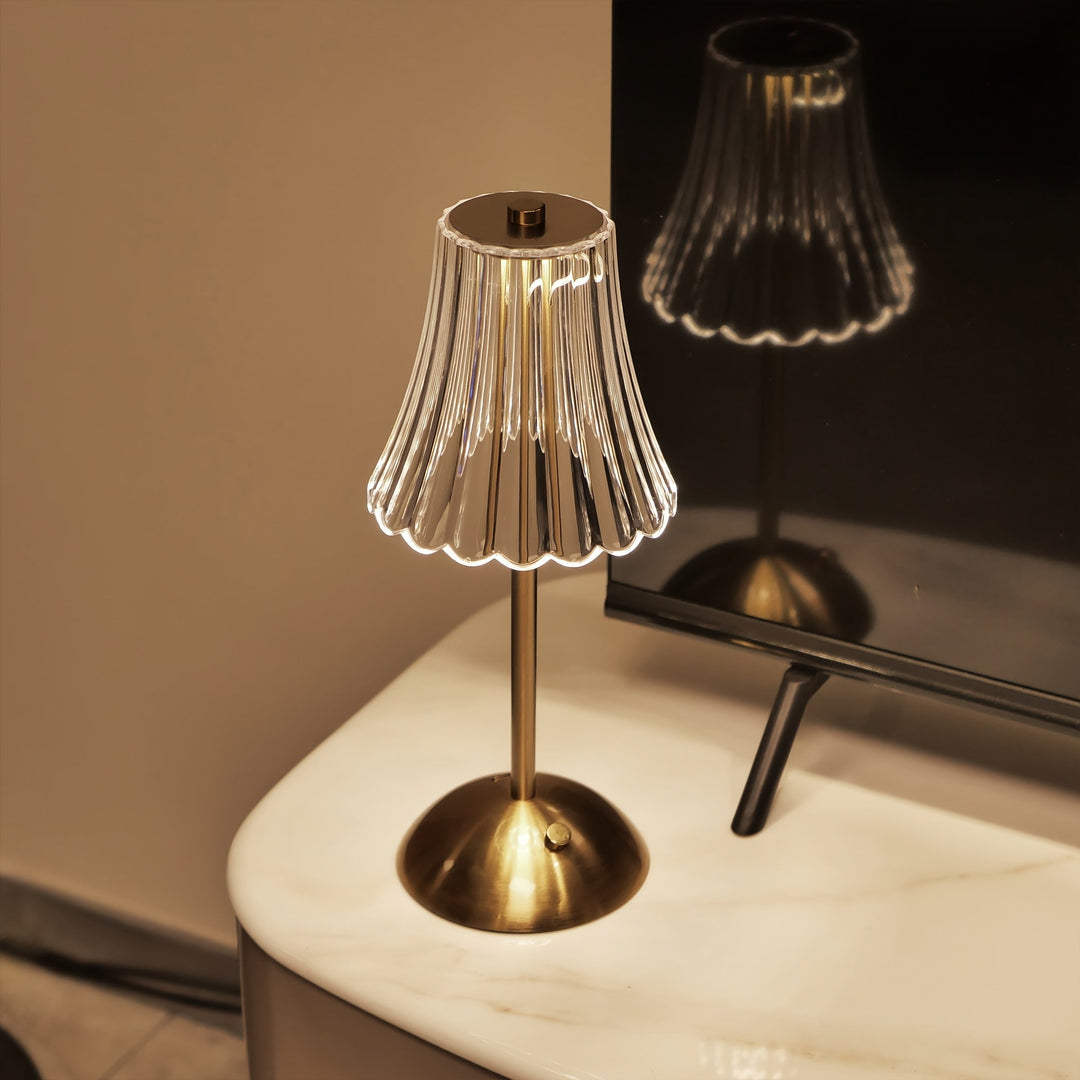 Crystaluxe Lamp - LED Krystall Bordlampe med Berøringsfunksjon Norvo