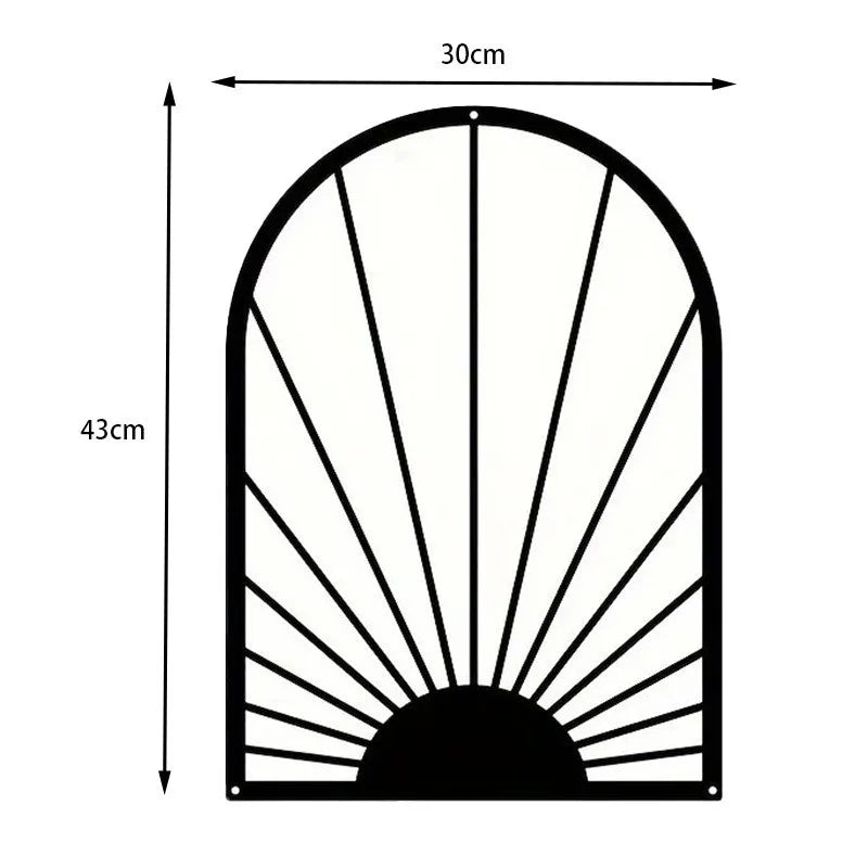 Norvo | Nordic Iron Line Veggkunst – Antikk Silhouette Metall Pendler