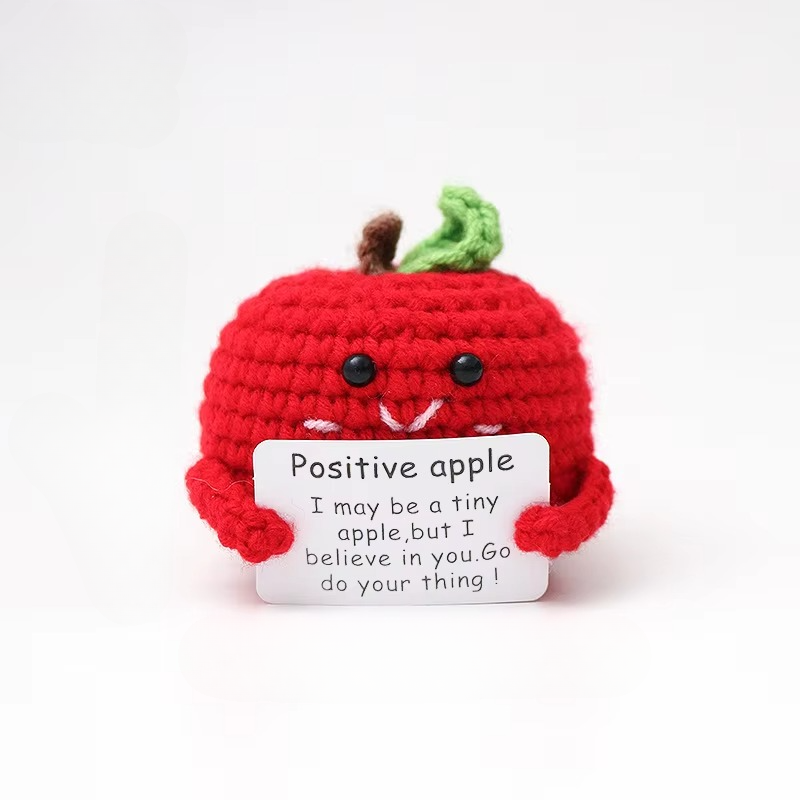 Norvo | Charming Handmade Crocheted Hedgehog Doll with Positive Affirmation Card