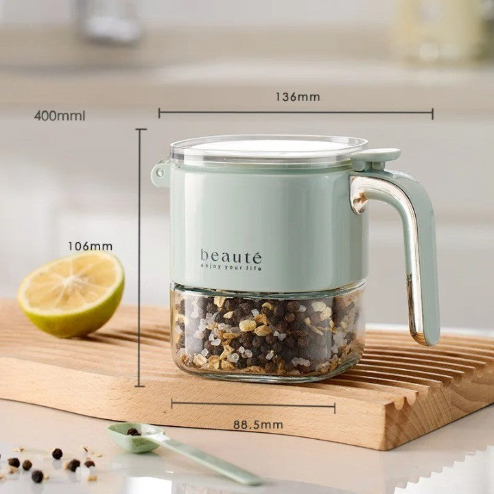 Norvo | Firkanthull Glass Krydderdispenser Flaske