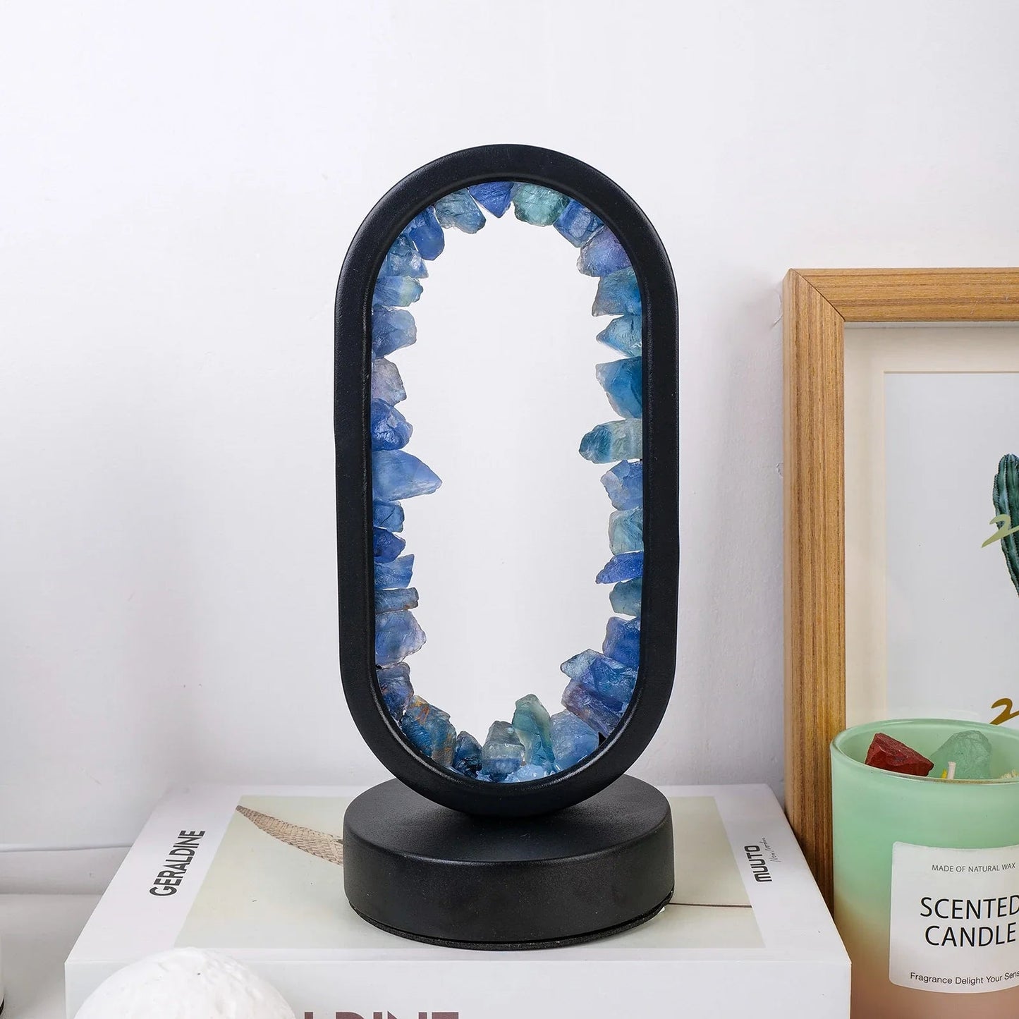 Norvo | CrystalGlow – Håndlaget ametyst atmosfærelampe for avslapning og fred