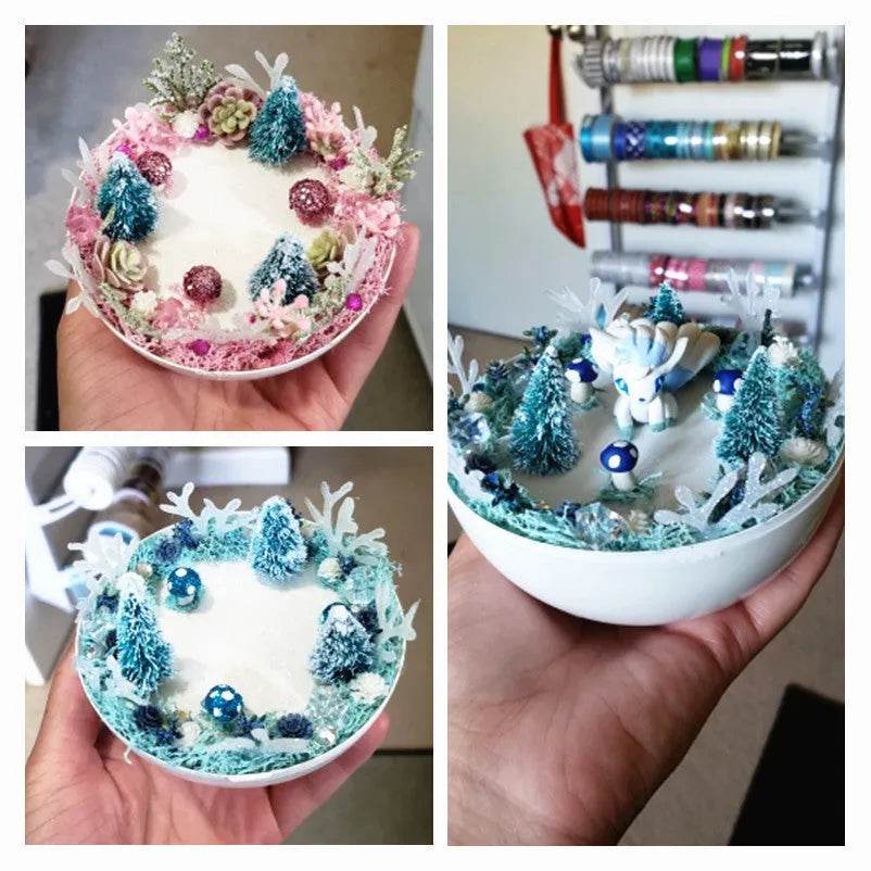 Norvo | Blå Gull Sølv Og Rød Mini Juletrær Smykker